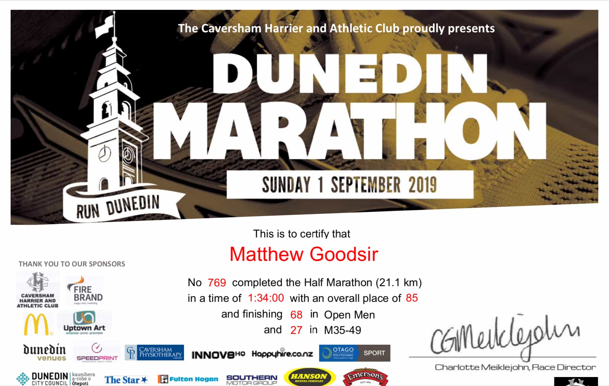 Dunedin 12 Marathon